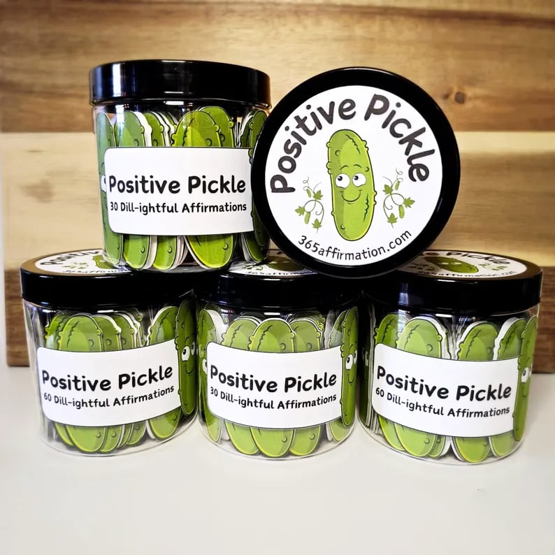 🥒Positive Pickle Emotional Support Affirmation Cards
