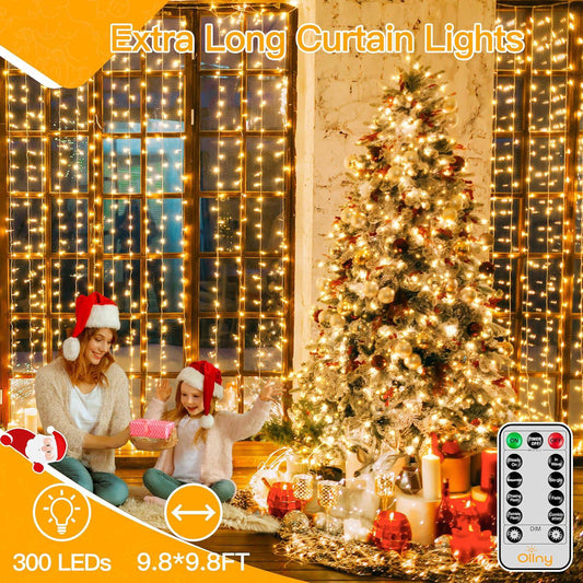 ✨LED Light Strip, USB Powered LED Curtain Light String for Gift Set