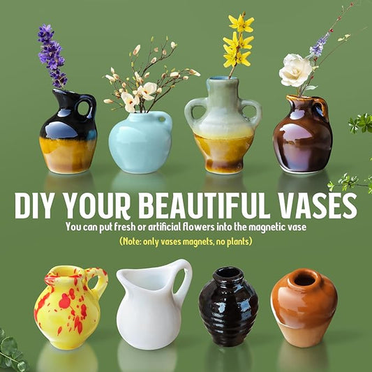 🎁Create Your Own Mini Garden🌸Mini Ceramics Vase Fridge Magnet